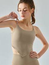 Load image into Gallery viewer, Scoop Neck Sleeveless Sports Tank Top