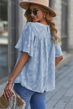 Load image into Gallery viewer, Round Neck Puff Sleeve Blouse