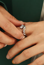 Load image into Gallery viewer, Inlaid Rhinestone Open Ring in Silver