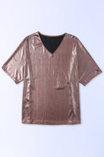 Load image into Gallery viewer, V-Neck Half Sleeve T-Shirt