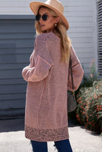 Load image into Gallery viewer, Heathered Open Front Longline Cardigan DIBS l HEATHERED