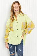 Load image into Gallery viewer, POL Bright Autumn Full Size Contrast Plaid Twill Shacket