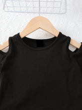 Load image into Gallery viewer, Cold-Shoulder Top and Floral Flare Pants Set