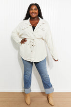 Load image into Gallery viewer, Cotton Bleu Coming to You Full Size Faux Suede Shacket