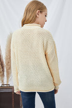 Load image into Gallery viewer, Girls Rolled Hem Dropped Shoulder Sweater
