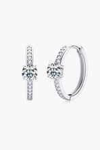 Load image into Gallery viewer, Carry Your Love 1 Carat Moissanite Platinum-Plated Earrings