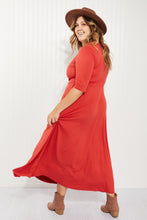Load image into Gallery viewer, Acting Pro Cincinnati Style Full Size V-Neck Maxi Dress