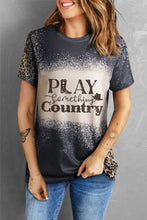 Load image into Gallery viewer, PLAY SOMETHING COUNTRY Graphic Leopard Tee
