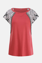 Load image into Gallery viewer, Pattern Block Baseball Style Top DIBS BASEBALL