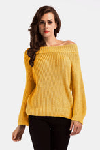 Load image into Gallery viewer, Double Take Off-Shoulder Long Sleeve Sweater