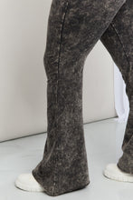 Load image into Gallery viewer, Zenana Full Size Acid Wash Wide Waistband Flare Leggings
