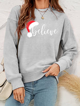 Load image into Gallery viewer, Christmas BELIEVE Crewneck Sweatshirt
