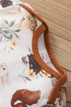 Load image into Gallery viewer, Baby Printed Bodysuit and Waffle-Knit Drawstring Pants Set