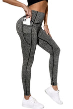 Load image into Gallery viewer, Wide Waistband Sports Leggings with Side Pockets