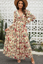 Load image into Gallery viewer, Pink Frill Trim Tiered Maxi Dress DIBS FLORAL