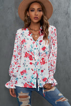 Load image into Gallery viewer, Pink, Yellow, White Floral Blouse