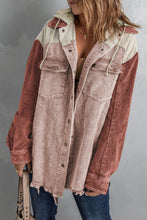 Load image into Gallery viewer, Snap Front Hooded Corduroy Shacket