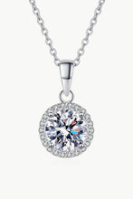 Load image into Gallery viewer, Adored Chance to Charm 1 Carat Moissanite Round Pendant Chain Necklace
