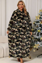 Load image into Gallery viewer, Camouflage Hooded Teddy Night Dress