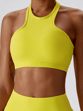 Load image into Gallery viewer, Halter Neck Sleeveless Cropped Tank Top