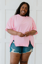 Load image into Gallery viewer, Sew In Love Sippin' Lemonade Full Size Run French Terry Top in Pink
