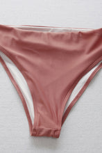 Load image into Gallery viewer, Cutout Twist Front Swim Dress and Swim Bottoms Set