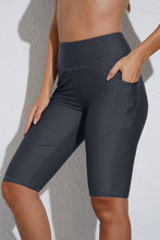 Load image into Gallery viewer, Full Size Swim Biker Shorts with Pockets