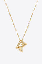 Load image into Gallery viewer, K to T Letter Pendant Necklace DIBS K-T