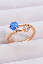 Load image into Gallery viewer, Opal and Zircon Open Ring