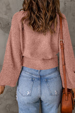Load image into Gallery viewer, Ribbed Trim Balloon Sleeve Sweater