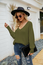 Load image into Gallery viewer, V-Neck Dolman Sleeve Sweater