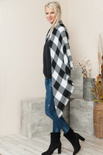 Load image into Gallery viewer, Justin Taylor Plaid Raw Hem Scarf