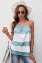 Load image into Gallery viewer, Crochet Trimmed Back Tie Dye Tank Top