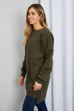 Load image into Gallery viewer, Zenana Full Size High-Low Drop Shoulder Sweatshirt