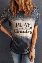 Load image into Gallery viewer, PLAY SOMETHING COUNTRY Graphic Leopard Tee