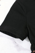 Load image into Gallery viewer, Girls Leopard Graphic Handkerchief Hem Spliced Dress