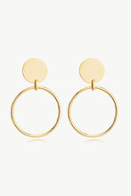 Load image into Gallery viewer, Gold-Plated Stainless Steel Drop Earrings