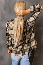 Load image into Gallery viewer, Plaid Button Front Shirt with Breast Pocket