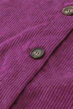 Load image into Gallery viewer, Corduroy Long Sleeve Button-up Shirt Jacket