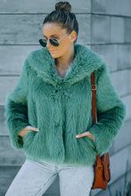 Load image into Gallery viewer, Faux Fur Jacket with Side Pockets
