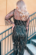 Load image into Gallery viewer, Sequin Open Front Sheer Cardigan