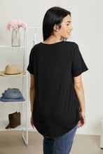 Load image into Gallery viewer, Zenana Casual Basics Full Size V-Neck Tee