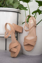 Load image into Gallery viewer, Fortune Dynamic Genuine Joy Crisscross Block Heel Sandals