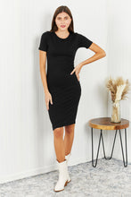 Load image into Gallery viewer, Yelete Full Size Round Neck T-Shirt Dress