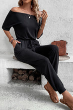 Load image into Gallery viewer, Off-Shoulder Jumpsuit with Pockets