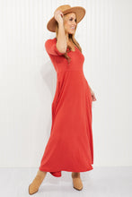 Load image into Gallery viewer, Acting Pro Cincinnati Style Full Size V-Neck Maxi Dress