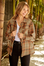 Load image into Gallery viewer, Plaid Button Front Shirt with Breast Pocket