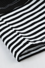 Load image into Gallery viewer, Contrast Striped Print Color Block Top