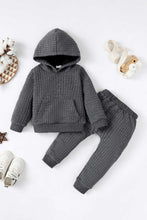 Load image into Gallery viewer, Kids Textured Hoodie and Joggers Set