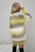 Load image into Gallery viewer, Multicolored Gradient Open Front Longline Cardigan